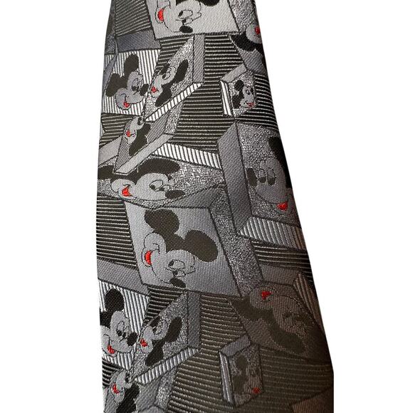 Vtg Disney All Over Mickey Mouse Rare Balancine The Tie Works Mens Neck Tie USA - Picture 4 of 10